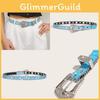 Belt Blue Rhinestone Decorated Sparkling Diamond Sequins Versatile For Women