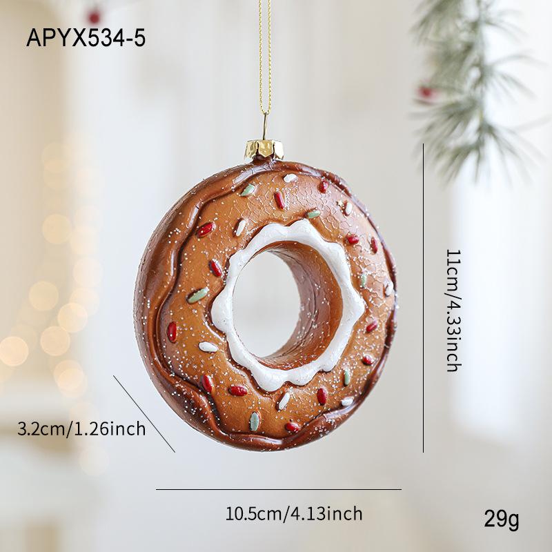 Gingerbread Man Christmas Tree Hanging Ornament Plastic Cute Holiday Pendant For Kids And Adults Home Table Mantel Party Decor