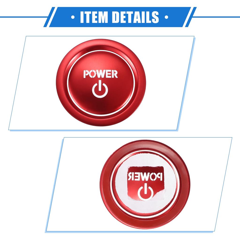 A ABSOPRO Car Engine Start Ignition Power Button Cover Trim For To Yota Compatible