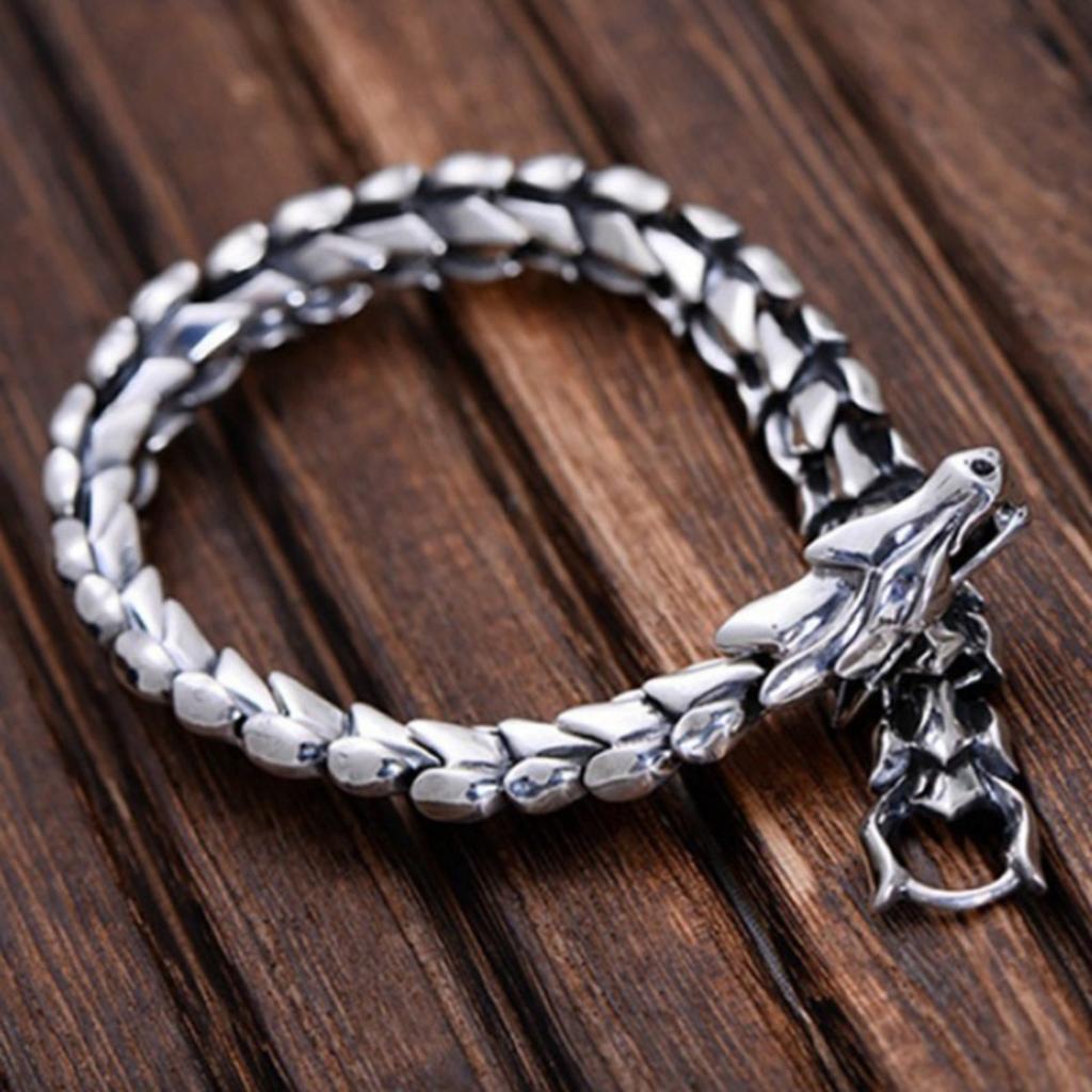 NEW Vintage Nordic Viking Dragon Bracelet Punk Men's Viking Amulet Jewelry Bracelet