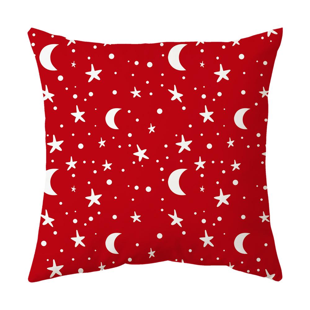 

New Red Christmas Pillow Cover Snowflake Christmas Tree Pillow Sofa Cushion Car Cushion Cover 45 * 45cm (collection priority delivery)