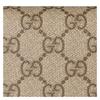 Gucci GG Emblem Series Snap Closure Coated Canvas Wallet Mini Unisex Couple Model Beige with Dark Brown