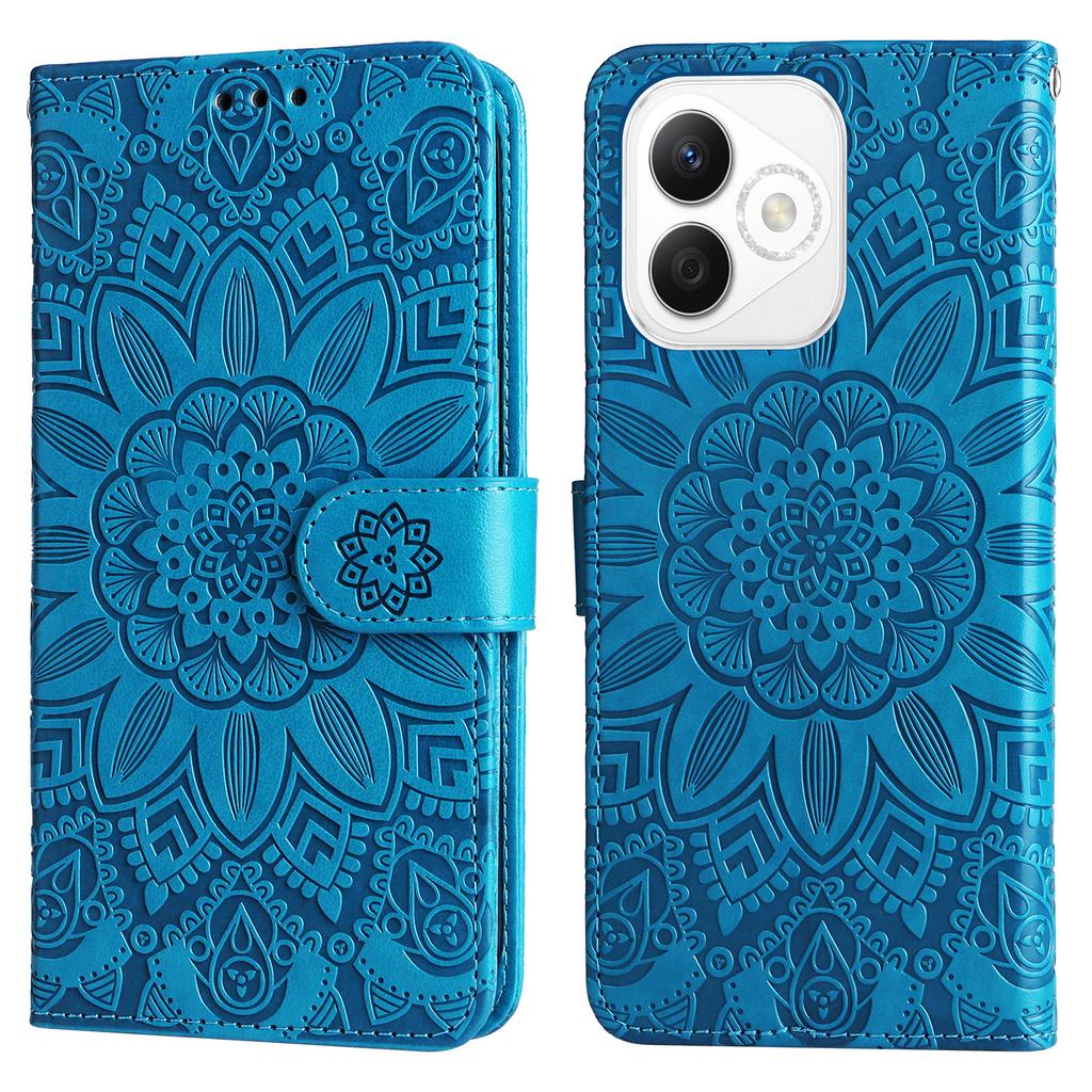 For Honor X60i 5G Case Sunflower Imprint Leather Wallet Phone Cover
