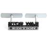 1Pc 3D Metal Stop War Edition Logo Car Front Grille Badge Side Fender Rear Trunk Emblem Sticker Decal