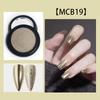 Super Bright Nail Art Magic Mirror & Glitter Powders: Tycoon Gold, Water Ripple, Fairy, Shell & Titanium Gold