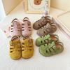 Fashion Girls' Sandals Summer New Kids Shoes Soft Soled Boys' Shoes Anti Slip Child Beach Shoe Simple Girls' Roman Sandals