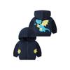 Kids Sweatshirt Pure Cotton Spring and Autumn Children's Clothing with Wings Dinosaur Clothes Boy Hooded Outwear Baby Boy Zip-up Shirt