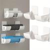2Over-the-door storage rack——Sturdy garbage bag storage rack and cling film holder Non-perforated adjustable kitchen countertop-Multifunctional