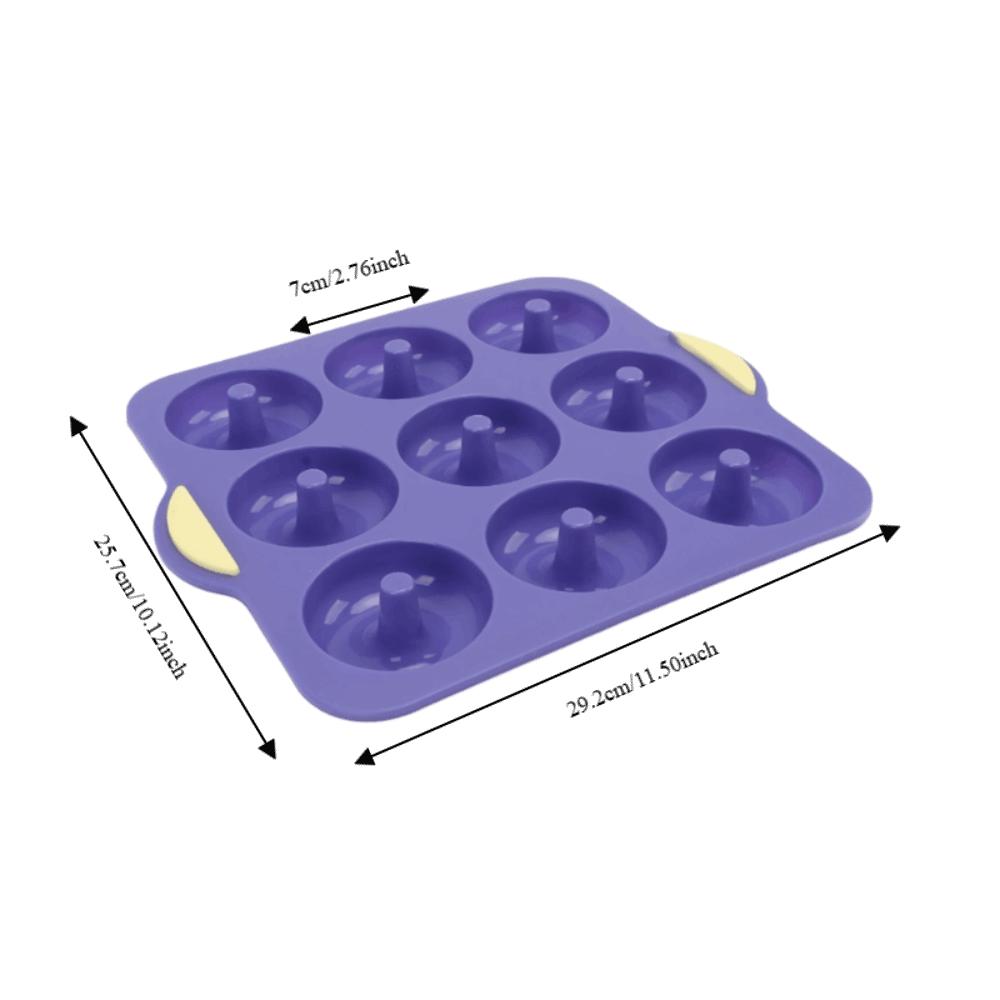 Non-Stick Surface Silicone Donut Pan Food-Grade Silicone Ring Cake Mold Baking Tray  Oven Baking
