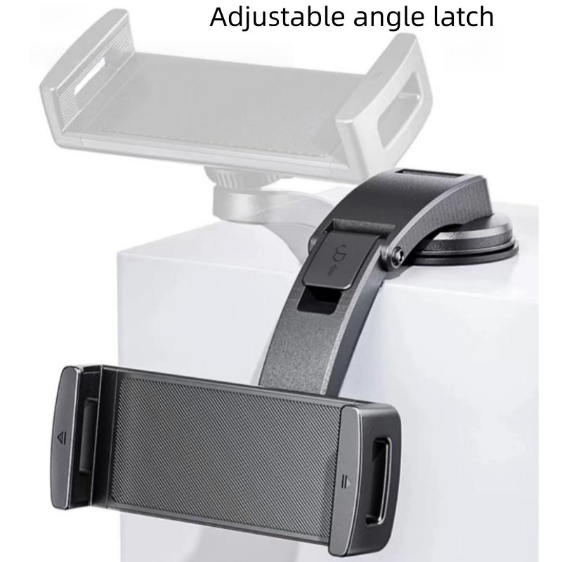 For Car Navigation Car Mount Waterfall Suction Cup Oversized Wide 15” Tablet Dual Stretch Folding Screen Cell Phone Holder