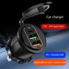 Double PD QC3.0 Car Power Outlet Adapter 4 USB Ports 83W Output Plastic Adapter Suitable for Trucks Boats Motorcycles