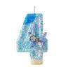 Blue Butterfly Love Flowers DIY Number Birthday Candles 0-9 - Cake Decoration