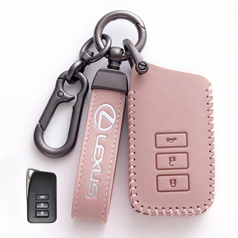 Leren Afstandsbediening Sleutelhoes Fob Case Houder Shell voor Lexus NX 200 NX300H RX 350 450H ES 350 ES 300h Auto Sleutelhanger Accessoires