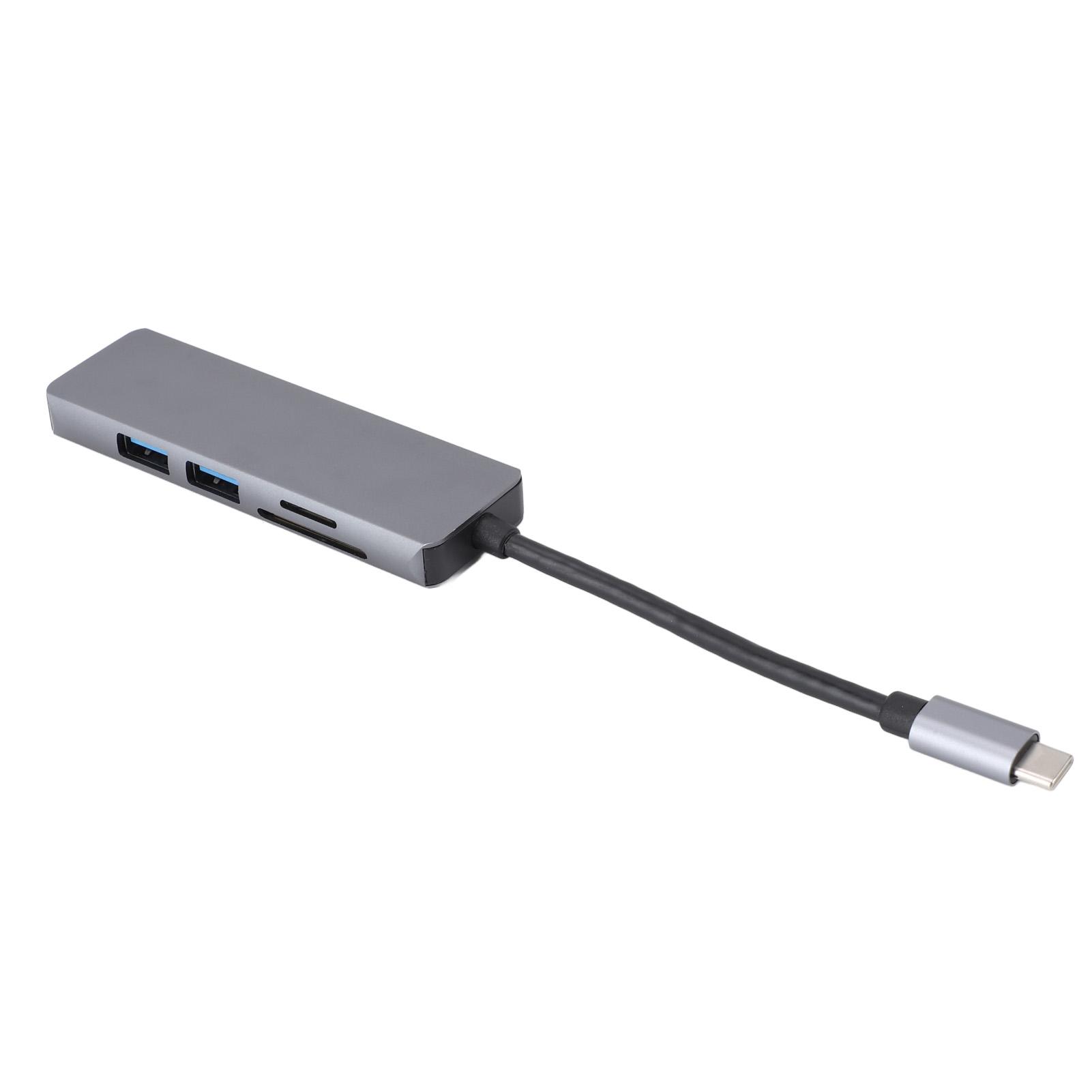 Док-станция для ноутбука Type C на 2 порта USB 3.0, HD Multimedia Interface, адаптер для карт памяти, многофункциональная