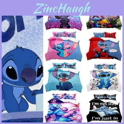 Stitch Series Digital Print Bedding Set Two Or Three Pieces Modern And Simple Style