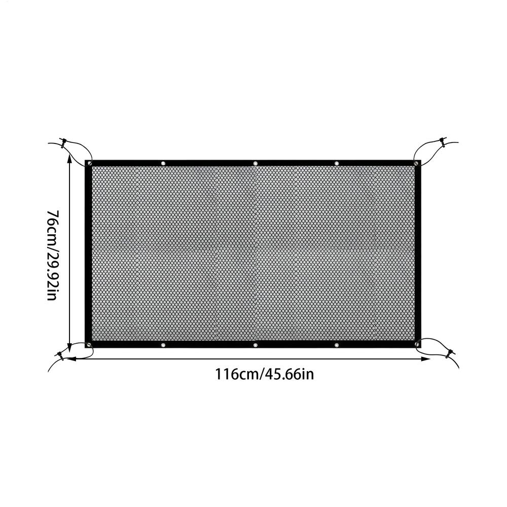 

116x76см Сетка для собак Регулируемый разделитель для грузовика Барьер на заднее сиденье Сверхпрочная складная изоляционная сетка Автоаксессуары для безопасного вождения
