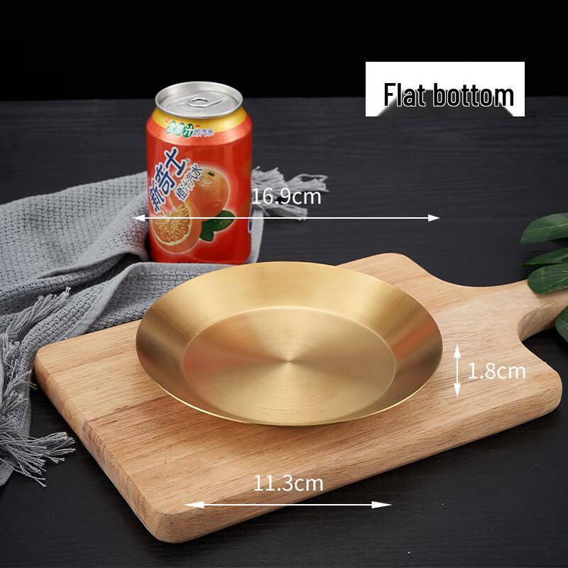 Wuhe Korean Style Stainless Steel Round Sauce Dish
