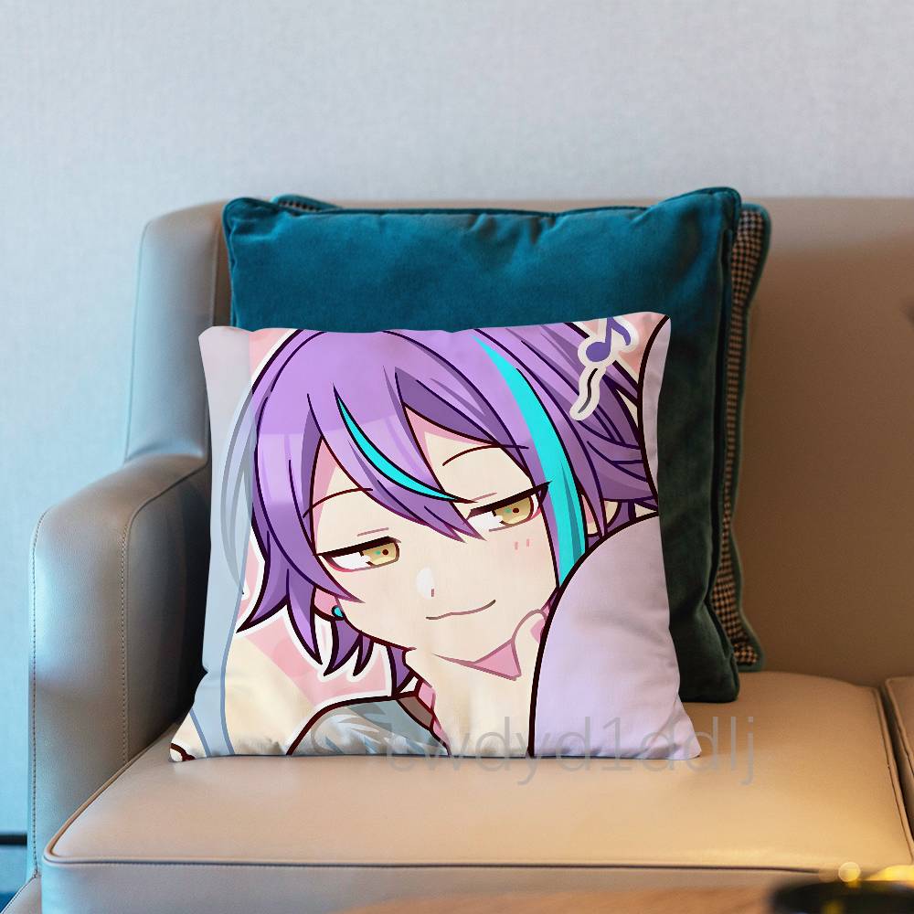 Project SEKAI Rui Kamishiro Pillow Case Short Plush Sofa Decorative Gift Home Double-sided Printing Cushio