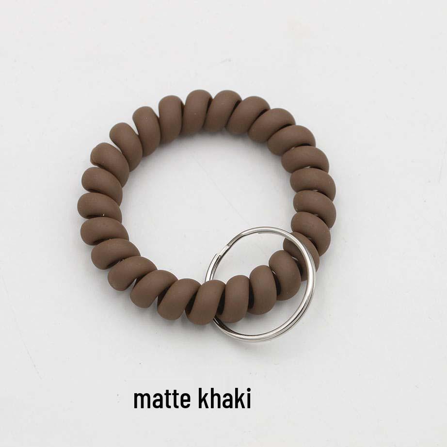 Minimalist Spring Coil Bracelet Keyring & Hair Tie