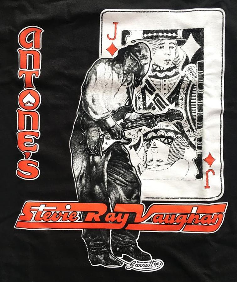 vtg Stevie Ray Vaughan black T-shirt short sleeve All sizes S-5Xl XZ369 Unisex T-Shirt S