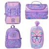 Smiggle Rucsac tip geantă mesager de capacitate mare cu cataramă dublă pentru școală Copii Studenți Casual Nou