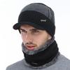 Men Winter Hat Casual Winter Beanie Hat For Men Plush Lining Wool Hat High Quality Warm Knitted Hat