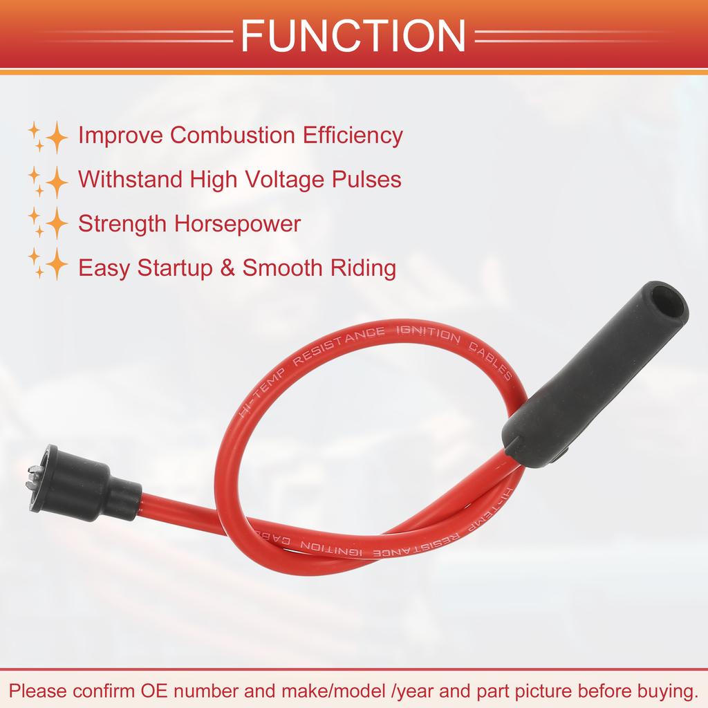 UXCELL 2 Pcs Spark Plug Wire Ignition Coil Cable for Harley Davidson Sportster 883 1200