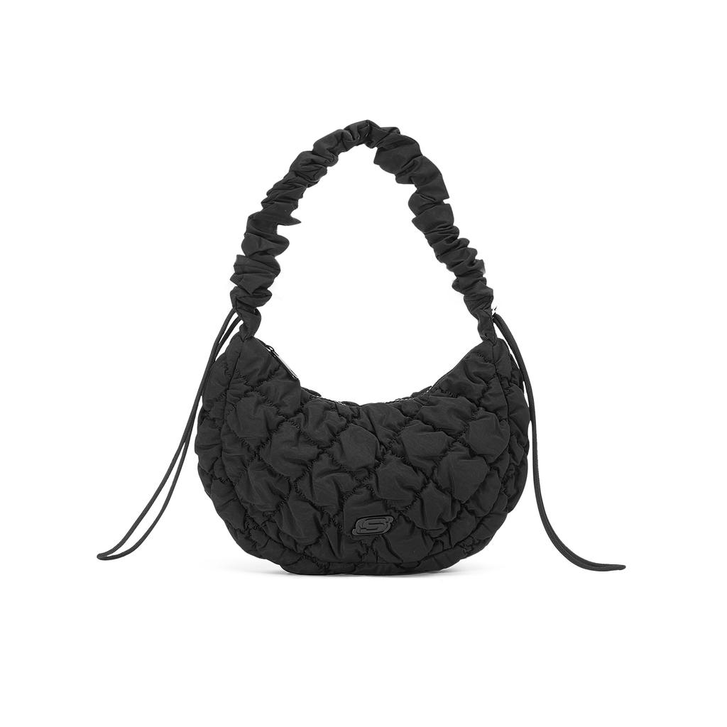 New Skechers Fabric Shoulder Bag, Crossbody Bag Regular Unisex Carbon Black L125U057-0018