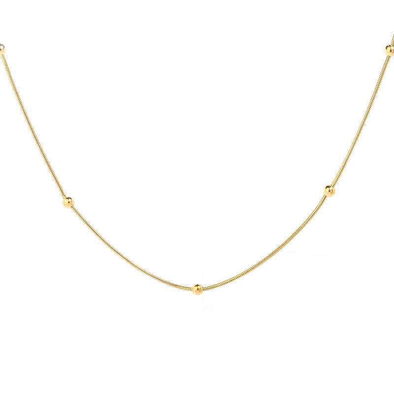 Colar de contas elegante para mulheres – moderno, inspirado na Coreia, que não desbota e combina com tudo.