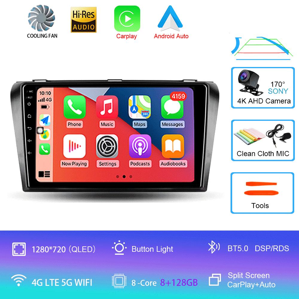 Android 14 Car Radio For Mazda 3 I For Mazda3 BK 2003 - 2009 Multimedia Video Player Navigation Stereo GPS No 2din 2 Din Dvd