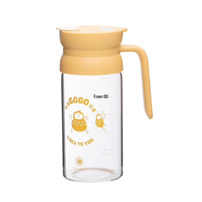 Shu Ke Auto-Open Leak-Proof Glass Oil Dispenser