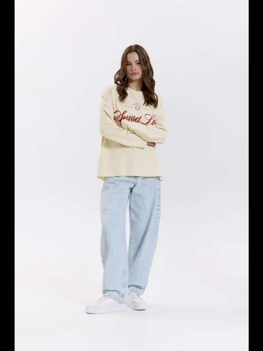 Autumn new versatile commuter street personality letter print lazy wind cotton t-shirt top women S