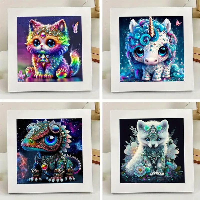 5d diamond painting new full diamond cartoon small animal living room handmade crystal point sticker diamond brick sticker cross stitch