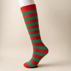 1 Paar knielange schwarze weiße rosa Wadenstrümpfe warme gestreifte Socken für Jungen Mädchen japanischer Stil bunte gestreifte Socken