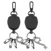 Buckle Badge Holder Anti Lost Easy-to-pull Buckle Rope Elastic Retractable Pull Badge Reel  Outdoor