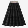ZANZEA Women Casual Elastic Waist Solid Color Loose Long Skirts
