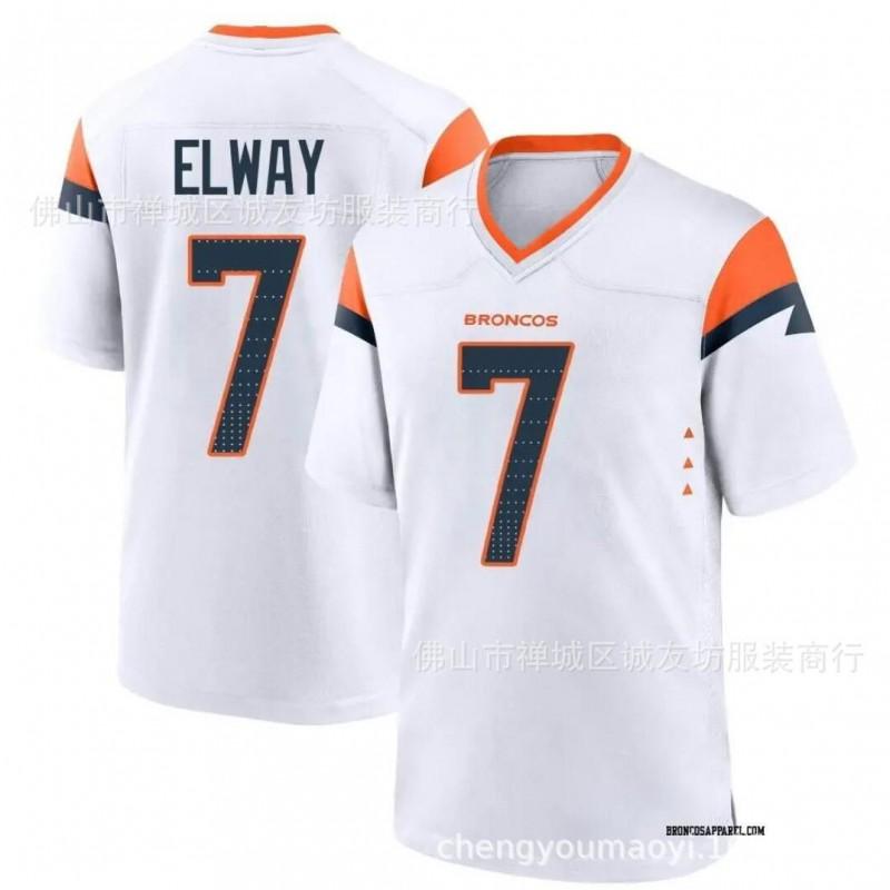 NFL Denver Broncos 7 John Elway Retro Fotbalový Dres Pánská Sportovní Uniforma