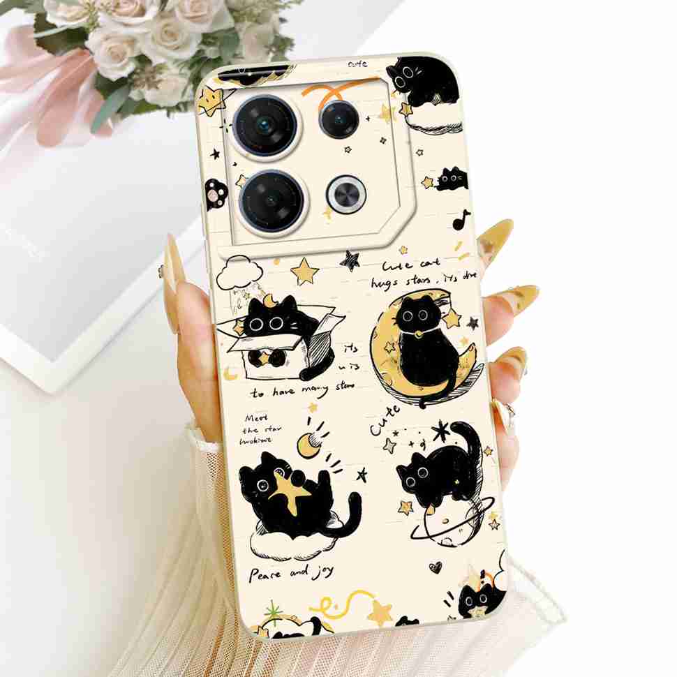 Pour Infinix GT 10 Pro 5G X6739 Étui Mode Fleurs Colorées Complète Housse Souple en Silicone Pour Infinix GT 10Pro 10 pro 5G Étuis de Téléphone
