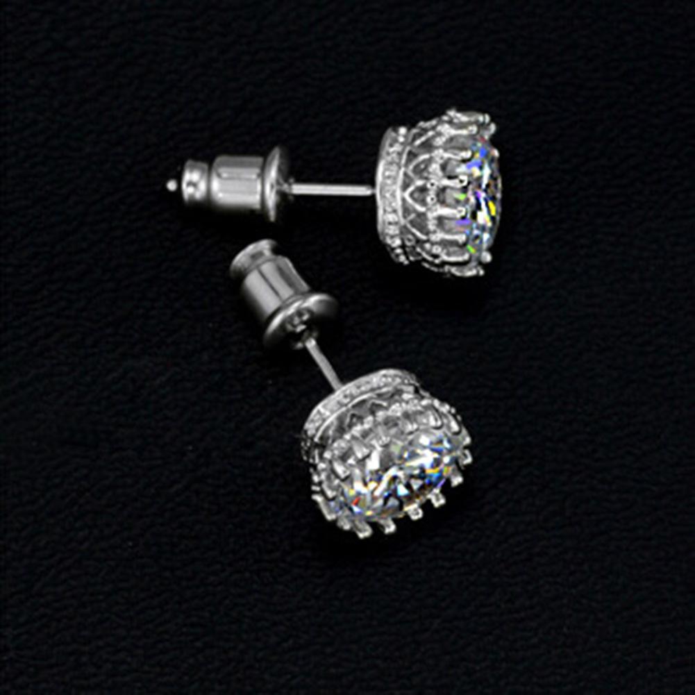 Women Simple Casual Zircon Earring Elegant All-match Ear Studs Party Jewelry
