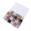 24 Types Letter Beads Set Bracelet Making Colorful Alphabet Letter Beads with Elastic Cord for Jewer