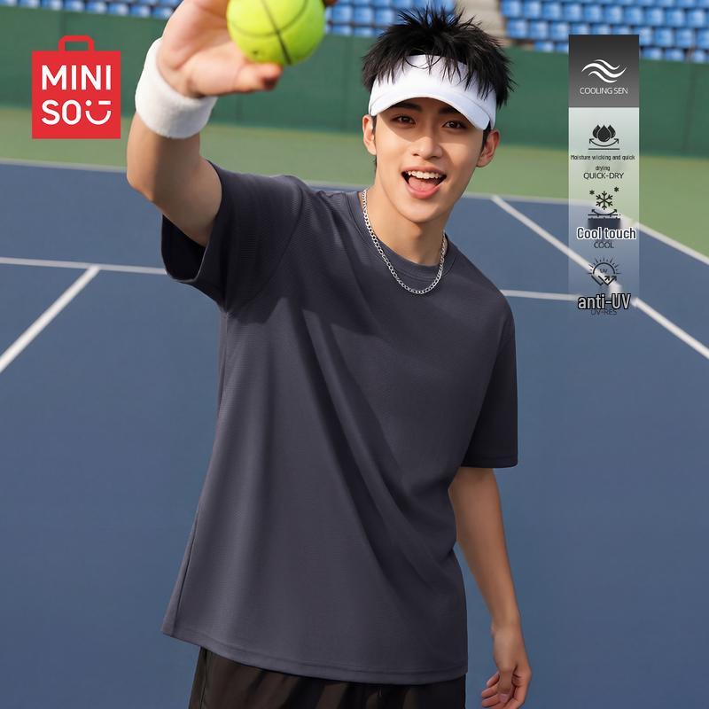 MINISO Men's Quick-Dry Half-Sleeve T-Shirt