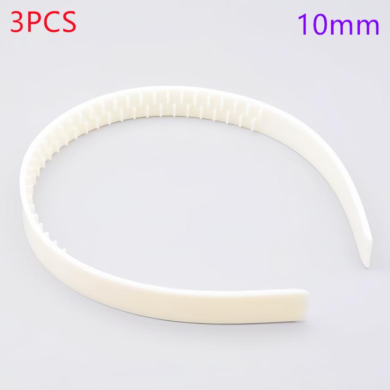 

3 шт. 10 мм/15 мм Белые Черные Пластиковые Ободки из АБС с Зубцами Противоскользящие Повязки для Волос для Женщин Девочек DIY Обручи для Волос Аксессуары для Волос