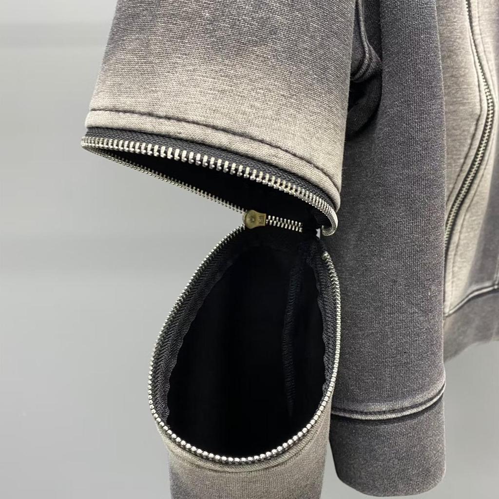 2024 Nová evropská a americká praná mikina s kapucí a zipem pro ženy