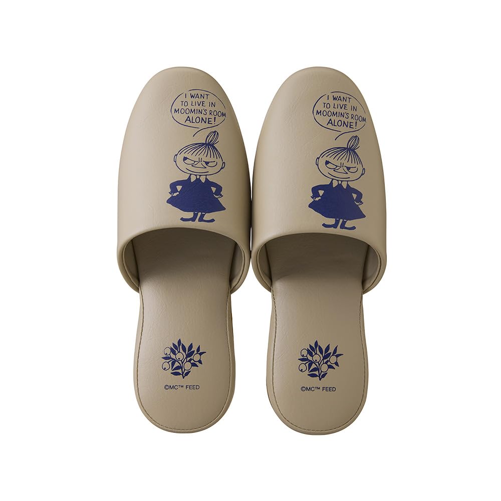 Moomin Adult Slippers M (23.525.5cm) Little My Beige