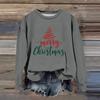 Women's Fashion Casual Long Sleeve Loose Christmas Printed Sweatshirt