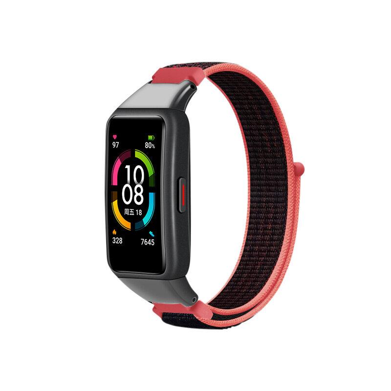 New Adjustable Nylon Strap for Huawei Band 6 Breathable 6NFC Replacement Accessories Bracelet for Honor Band 6 Wristband