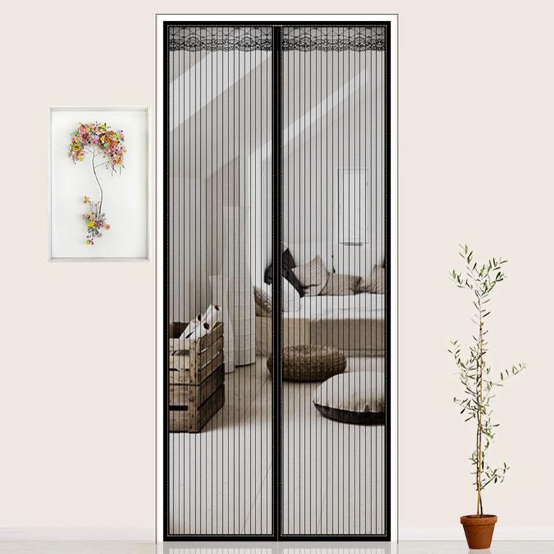 Custom Magnetic Anti-Mosquito Door Curtain with No-Punch Installation