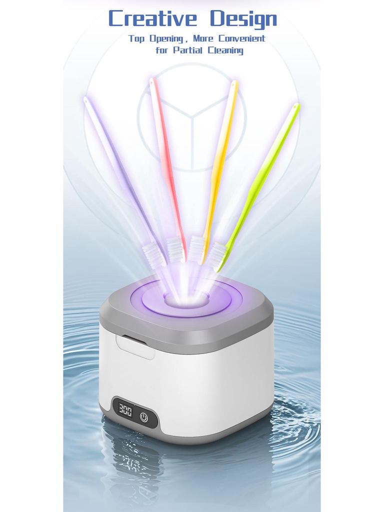 Ultrasonic UV Denture & Jewelry Cleaner for Household Use