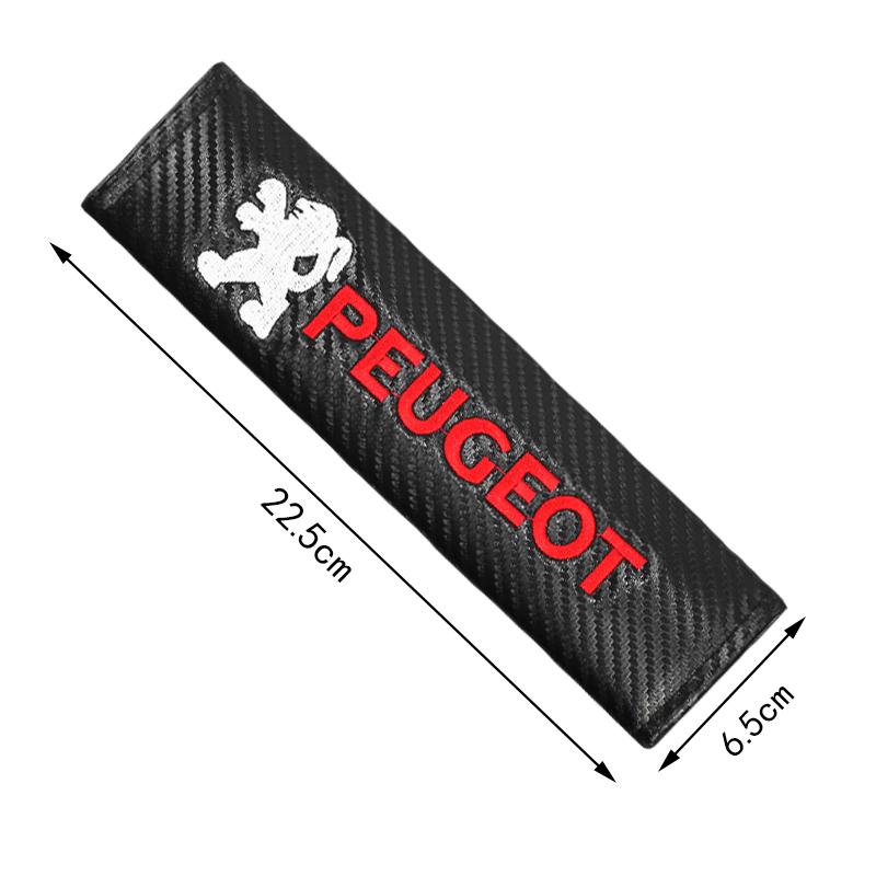 

2026 Hot Car Sticker 1/2PCS Car Interior Accessories Auto Seat Belt Cover Shoulder Pads For Peugeot 206 307 308 3008 207 208 407