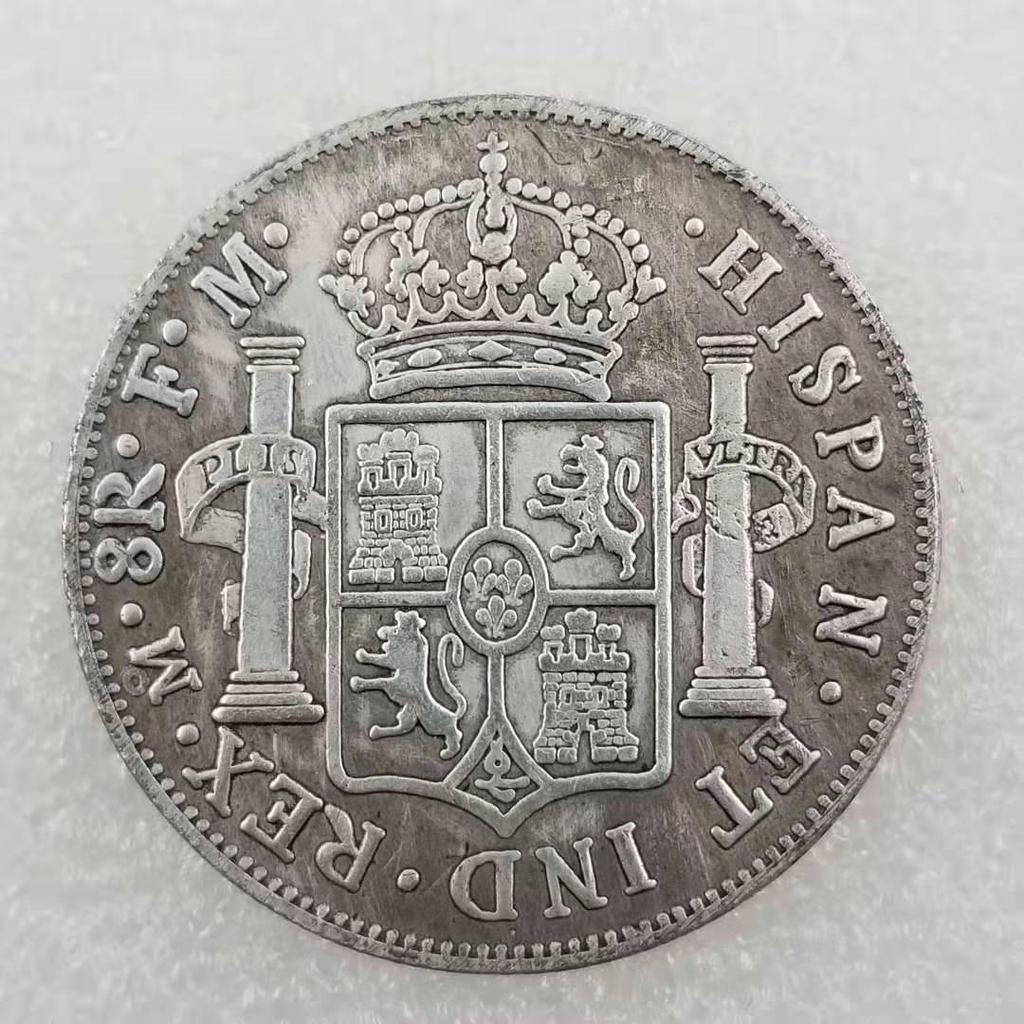 Antique Spanish 1776 Silver Dollar #01